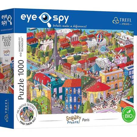 Puzzle 1000 elementów UFT Eye-Spy Sneaky Peekers Paryż Francja