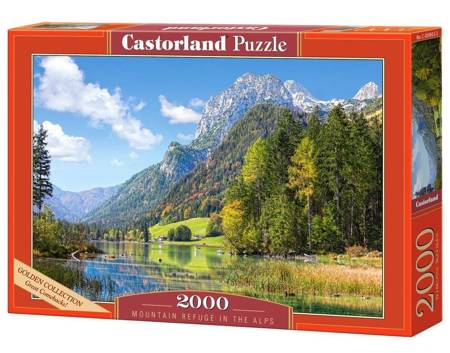 Puzzle 2000 elementów Schronisko Górskie w Alpach